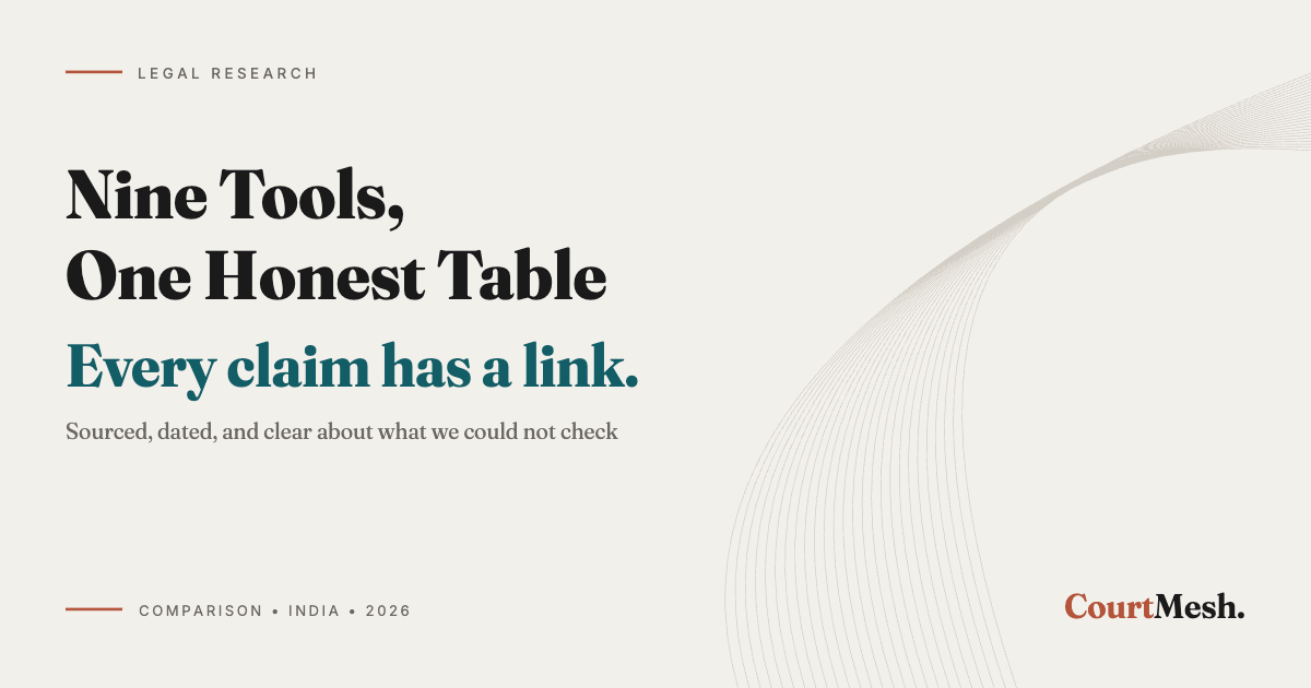 Cover card headed Nine Tools, One Honest Table, with the line: sourced, dated, checkable