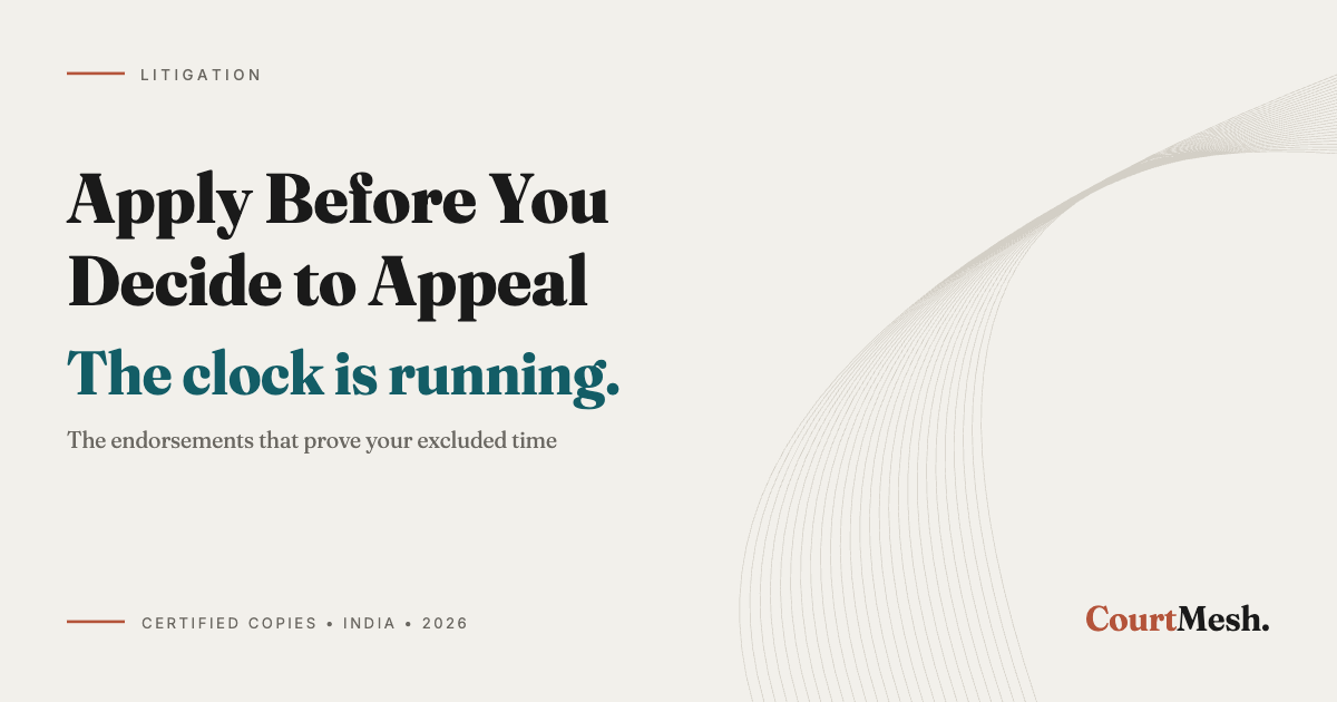 Cover card headed Apply Before You Decide to Appeal, with the line: the clock is running