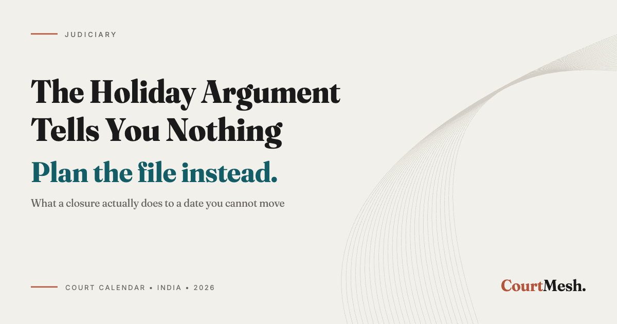 Cover card headed The Holiday Argument Tells You Nothing, with the line: plan the file instead
