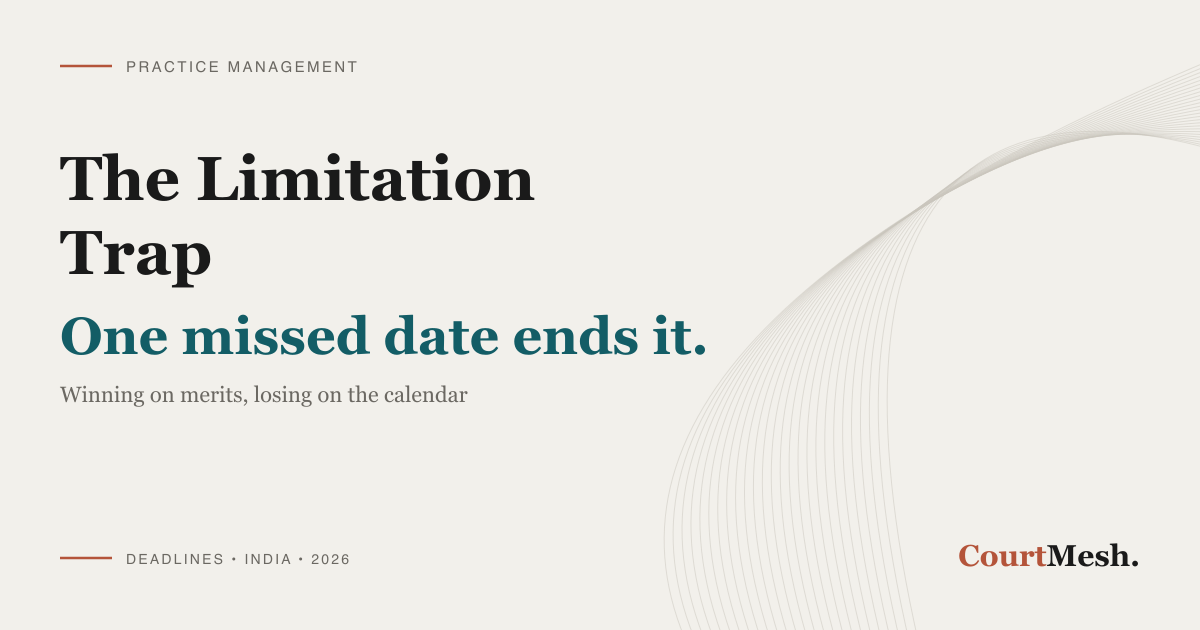 How one missed limitation date can end a winning case