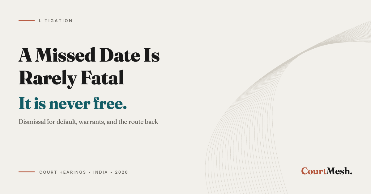 Cover card headed A Missed Date Is Rarely Fatal, with the line: it is never free