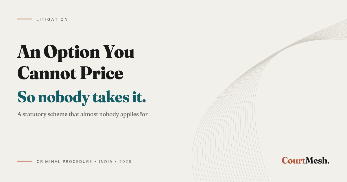 Cover card headed An Option You Cannot Price, with the line: so nobody takes it